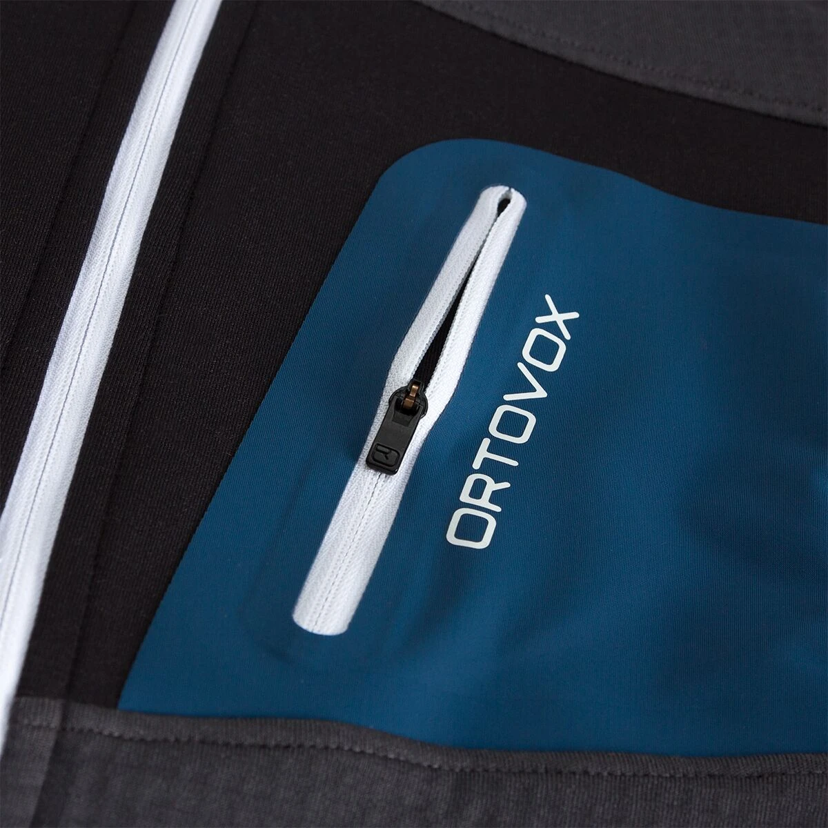 Ortovox Men's Fleece Jackets Merino Fleece Grid Hooded Jacket Men's 2 Ortovox Men's Fleece Jackets Merino Fleece Grid Hooded Jacket Men's - Image 2