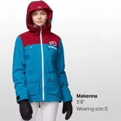 Ortovox Women's Ski Jackets 2L Swisswool Andermatt Jacket Women's -Winter Wear Shop BLSEA D10