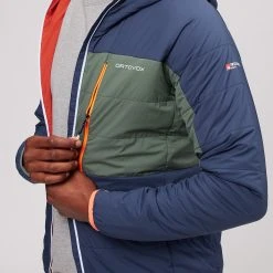 Ortovox Men's Down Jackets Swisswool Piz Duan Jacket Men's -Winter Wear Shop BLULAK D4