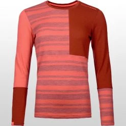 Ortovox Women's Baselayer Tops 185 Rock'N'Wool Long Sleeve Top Women's -Winter Wear Shop COR D2