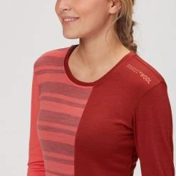 Ortovox Women's Baselayer Tops 185 Rock'N'Wool Long Sleeve Top Women's -Winter Wear Shop COR D3