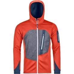 Ortovox Men's Fleece Jackets Fleece Loden Hoody Men's -Winter Wear Shop CRAOR D2