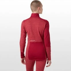 Ortovox Women's Baselayer Tops Fleece Light Zip Neck Top Women's -Winter Wear Shop DARBLOBLE D2