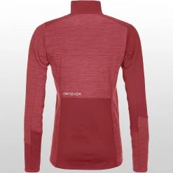 Ortovox Women's Baselayer Tops Fleece Light Zip Neck Top Women's -Winter Wear Shop DARBLOBLE D4