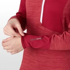 Ortovox Women's Baselayer Tops Fleece Light Zip Neck Top Women's -Winter Wear Shop DARBLOBLE D6