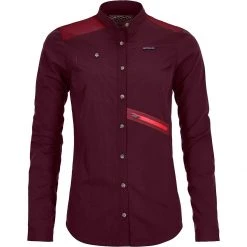 Ortovox Women's Long-Sleeve Tops Merino Ashby Shirt Women's -Winter Wear Shop DARWIN 7