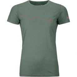 Ortovox Women's Hike & Camp Tops 120 Tec Mountain T Shirt Women's -Winter Wear Shop GREFOR D1 2