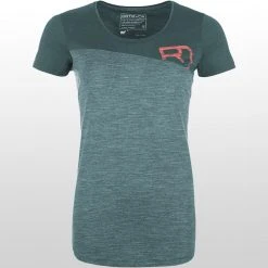 Ortovox Women's Climb Tops 150 Cool Logo Short Sleeve T Shirt Women's -Winter Wear Shop GREPIN D2