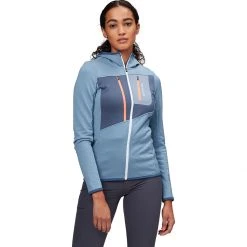 Ortovox Women's Fleece Jackets Fleece Grid Hoodie Women's -Winter Wear Shop LIGBLU