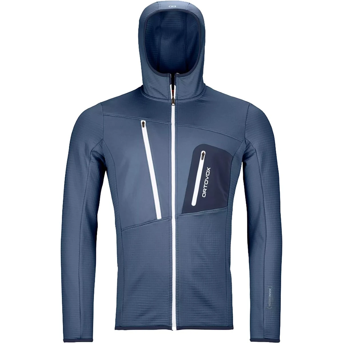 Ortovox Men's Fleece Jackets Merino Fleece Grid Hooded Jacket Men's 5 Ortovox Men's Fleece Jackets Merino Fleece Grid Hooded Jacket Men's - Image 5