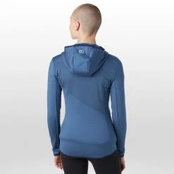 Ortovox Women's Fleece Jackets Fleece Grid Hoodie Women's -Winter Wear Shop NIGBLU D1 2