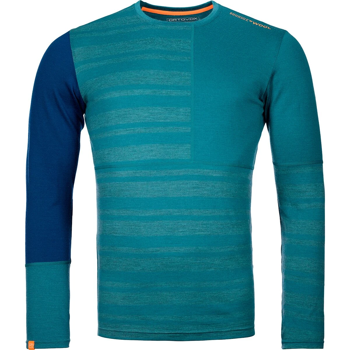 Ortovox Men's Baselayer Tops 185 Rock'N'Wool Long Sleeve Top Men's 3 Ortovox Men's Baselayer Tops 185 Rock'N'Wool Long Sleeve Top Men's - Image 3