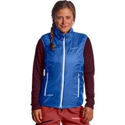 Ortovox Women's Vests Swisswool Piz Grisch Vest Women's -Winter Wear Shop SKYBLU 5