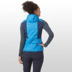 Ortovox Women's Vests Swisswool Piz Boe Vest Women's -Winter Wear Shop SKYBLU D1