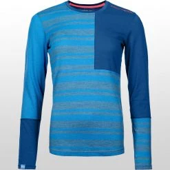 Ortovox Women's Baselayer Tops 185 Rock'N'Wool Long Sleeve Top Women's -Winter Wear Shop SKYBLU D2 1