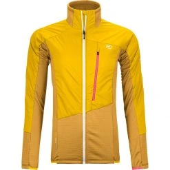 Ortovox Women's Synthetic Insulation Jackets Westalpen Swisswool Hybrid Jacket Women's -Winter Wear Shop YEL